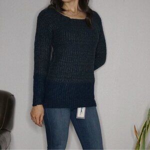 A+RO Blue Round Neck Chunky Sweater Size M